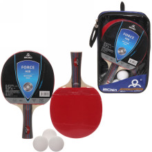 Набор для игры в настольный теннис Force A08: ракетка 2 шт., шарик 2 шт.