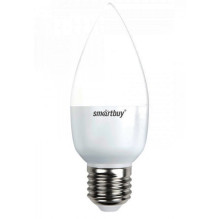 Лампа Smartbuy, 7W, свеча С37, Е27, 220В, 550Лм, 4000К (200)*