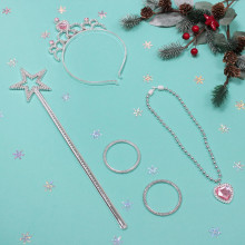 Набор карнавальный "Новогодний вечер" (ободок, палочка, браслет, подвеска), микс цветов