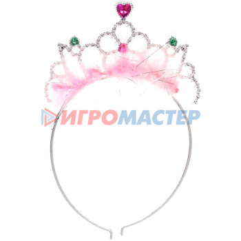 Набор карнавальный "Снежная принцесса" (ободок, палочка, браслет), микс цветов