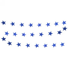 Растяжка "Звёздное сияние" 2,5 м 7 см , (24 штук), синий, глянец