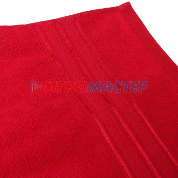Полотенце махровое 70*120см "Comfort" цвет красный 02040 плотность 300гр/м2