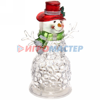 Сувенир с подсветкой "Снеговик с веточками" 17*11,8*24 см