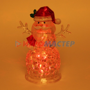 Сувенир с подсветкой "Хрустальный Дед Мороз" 24*17,8 см