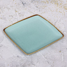 Тарелка керамическая "Tiffany Blue" обеденная 20,3*20,3*2см