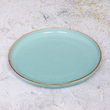 Тарелка керамическая "Tiffany Blue" 25*3см