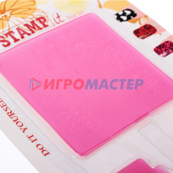 Набор для дизайна ногтей - стемпинг "VivA Manicur", пластина квадрат, микс 4 цвета, 18*11см