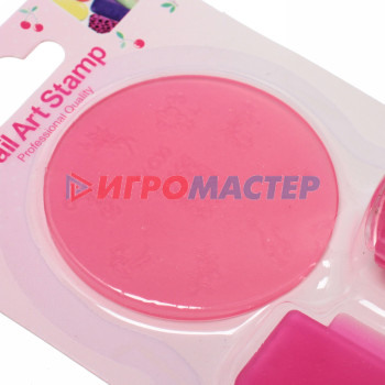 Набор для дизайна ногтей - стемпинг "VivA Manicur", пластина круг, микс 4 цвета, 14.5*8,5см