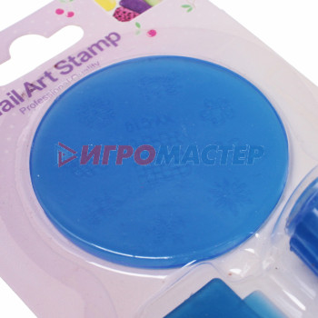 Набор для дизайна ногтей - стемпинг "VivA Manicur", пластина круг, микс 4 цвета, 14.5*8,5см