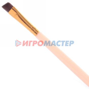 Кисть для нанесения теней "Beauty Bar", цвет персиковый, 16*0,4см