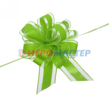 Бант для оформления подарка "Изыск" 5 см, d=17 см, Зелёный
