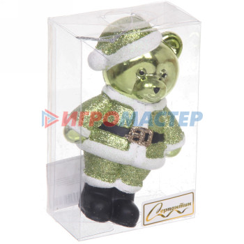 Ёлочная игрушка "Волшебный медвежонок" 8*5*12 см, зелёный