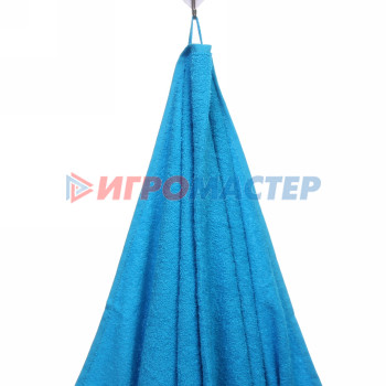 Полотенце махровое 70*140см "LUNA" цвет голубой 06000 плотность 360гр/м2 с петелькой-подвесом