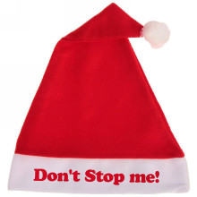 Колпак новогодний текстильный "Don't stop me" 29х37см