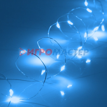 Гирлянда для дома на батарейках 3,0 м 30 ламп LED, 1 реж.,IP-20, Синий