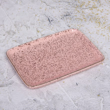 Блюдо керамическое "Pink Stone" 25,5*18,5*2,3см