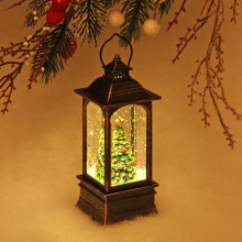 Сувенир с подсветкой Christmas "Фонарь - Нарядная ёлочка" 12,8х5,4 см (3хAG13)