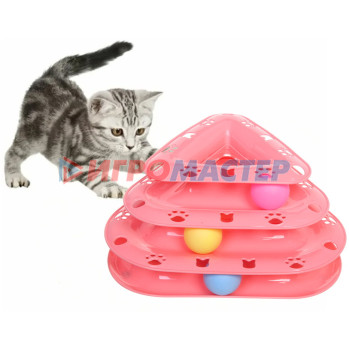 Игрушка для кошек интерактивная "Поймай меня!" 26*14см цвет розовый Ultramarine