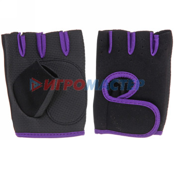 Перчатки для фитнеса, р-р M, фиолетовый