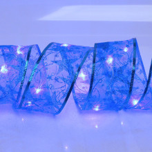 Гирлянда для дома ЛЕНТА ДЕКОРАТИВНАЯ "Звездное сияние" 2,0 м, 6 см, 20 ламп LED (на батарейках), Синий (подсветка синий)