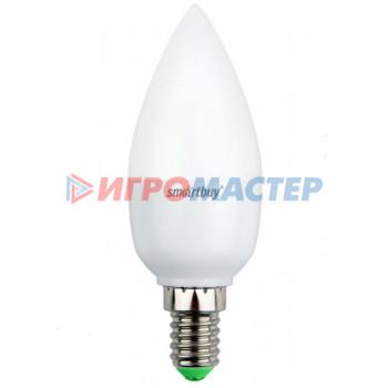 Светодиодные лампы Лампа светодиодная SmartBuy, 7Вт, свеча, Е14, 220В, 550Лм, 4000К (100)