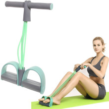 Эспандер универсальный с упорами для ног "Fitness" 45*25 см (нагрузка 18 кг), зеленый