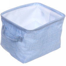 Коробка для хранения вещей с ручками "ВЕСТА", цвет пастельно голубой, 20*16*12см