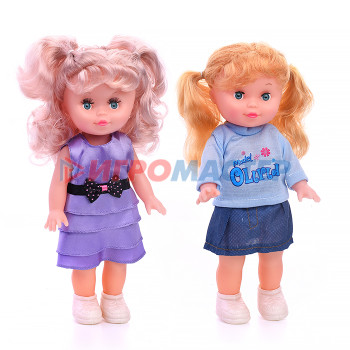 Куклы Кукла P8872-10-PVC &quot;Радочка&quot; с двумя хвостиками, в пакете