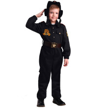 Костюм &quot;Военный Танкист&quot; (рубашка, брюки, ремень, шлемофон, орден) размер 116-60
