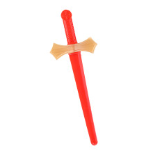 Оружие пластиковое Меч (красный с золотой гардой)