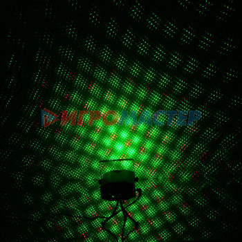 Световой прибор Лазер 1 рисунок (красный/зеленый), (220V)