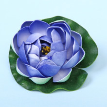 Растение водоплавающее "Кувшинка Розитта" d-10см синяя