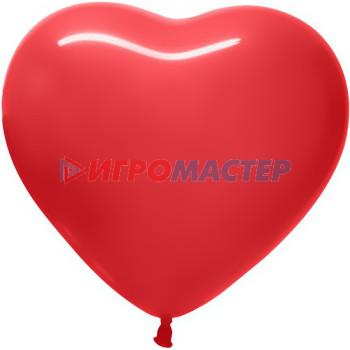 Воздушные шары"Сердце" 12"/30см (набор 15 шт), красный