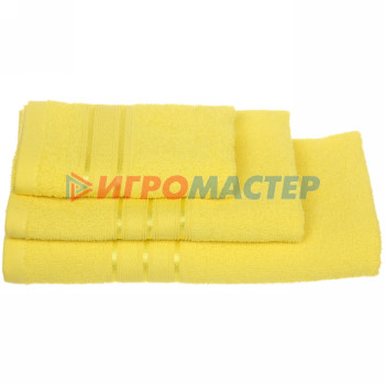 Полотенце махровое 50*80см "Comfort" цвет желтый 01040 плотность 300гр/м2