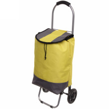 Тележка хозяйственная с сумкой (86*32*28см, колеса 14см,грузоподъемность до 15 кг) желтая ST-821