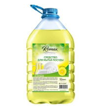 Средство для мытья посуды "Лимон" Romax, 5 л
