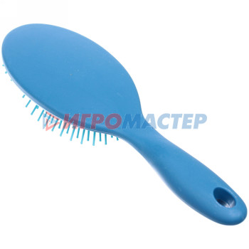 Расческа массажная "Lady Brush", форма овальная, цвет синий, 22,5*7см (блистер Ultramarine)