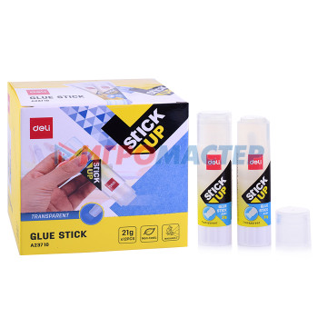 Клей-карандаш Клей-карандаш Stick UP, 21гр, прозрачный дисплей картонный