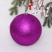 Новогодний шар 20 см "Глиттер", фиолетовый