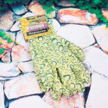 Перчатки нейлоновые "Фантазия-Росса" с резиновым покрытием полуоблитые 8 р-р ДоброСад