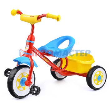 Велосипеды 3-х колесные Велосипед трехколесный Rocket, колеса EVA 10&quot;/8&quot;, цвет красный/синий
