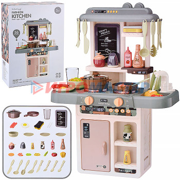 Игровые модули для девочек Игровой набор кухня 889-189 &quot;Талантливый повар&quot; (со светом) в коробке