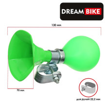 Клаксон Dream Bike, стальной, цвет зеленый