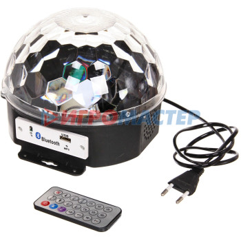 Диско-шар светодиодный "Каледоскоп", LED (красный, зеленый, синий), USB+mp3+пульт+bluetooth (220V)