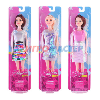 Куклы аналоги Барби Кукла LY562-A в коктейльном платье, на листе