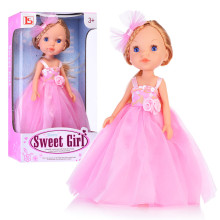 Кукла LS900-14 &quot;Варвара&quot; в розовом нарядном платье, в коробке