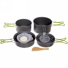 Набор посуды походной (2 котелка 1л, 1.5л с крышкой-сковородой Caps303,4миски,лопатка)