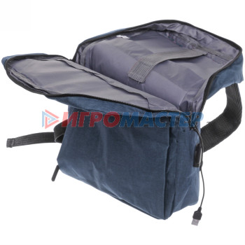 Рюкзак многофункциональный "BAST FRANKO ", с отделением для ноутбука с USB зарядкой, цвет синий, 39*29*10см