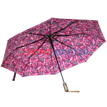 Зонт женский полуавтомат "Ампир", микс 4 цвета, 8 спиц, d-100см, длина в слож. виде 30см
