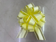 Бант для оформления подарка "Чудо" 5 см, d=15 см, Жёлтый
